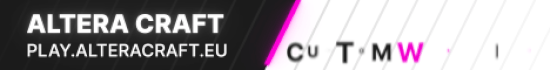 Banner Altera Craft  | Warez | Custom Svět | 