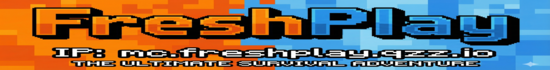 Banner 🔥 FreshPlay SMP [1.21+] | Unikátne Custom Pluginy | Žiadne Claimy!