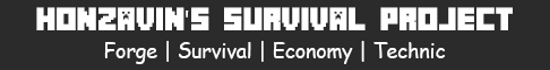 Banner HonzaVin's Survival Project | Forge | ImmersiveEngineering | Lightman's Currency