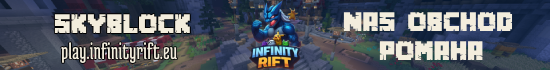 Banner INFINITY RIFT - SKYBLOCK (1.21.4 - 1.21.7) (FREE VIP)