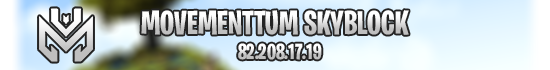 Banner Movementtum Skyblock