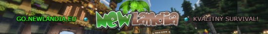 Banner NewLandia - 🌿Survival🌿 Práve spustené | VERZE 1.21.11