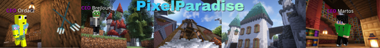 Banner PixelParadise « Survival • Story • Originální Minihry » 1.21.4-1.21.11