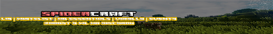 Banner SpiderCraft | No Essentials Plugins | KeepChunk | Vote bedna co 1h | Metro | Eventy o ceny | WHITELIST