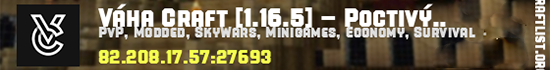 Banner Váha Craft [1.18] - Poctivý survival se zábavou!
